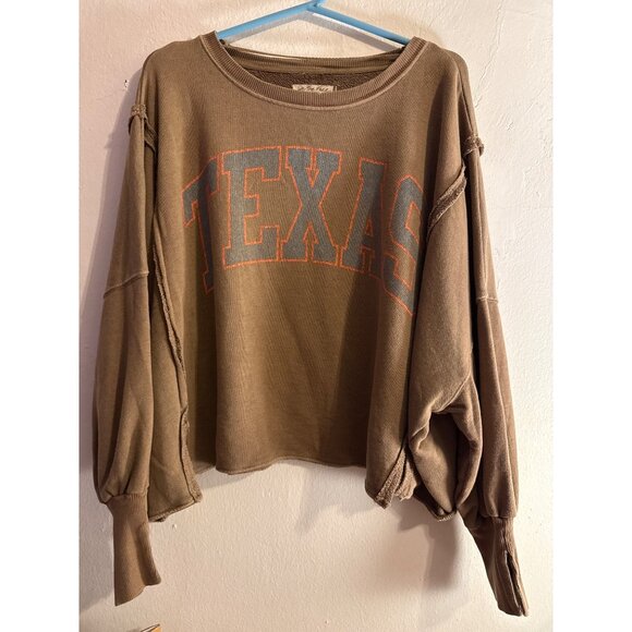 Free People We the Free Graphic Camden -Texas Oversized Top Size XS - Picture 3 of 16